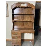 40x17x76 1/2 study desk with a matching lighted