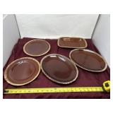 Hull Pottery features the popular "Brown Drip"