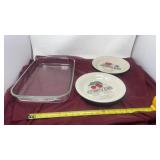 Pyrex bake pan 15 x 10 x 2ï¿½ apple and cherry pie