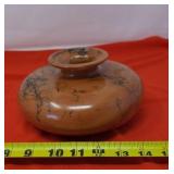 Vintage Handmade Salmon Pink and Black Horsehair