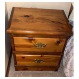 2 drawer end table 23 x 24 x 18 contents not