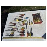 Various sizes of screwdrivers