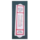 Wallys Den Advertisement Thermometer