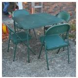Samsonite Card Table & 4 Chairs