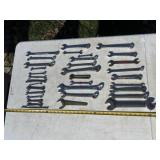 assortment of wrenches
