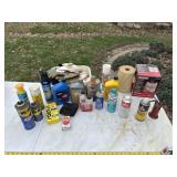 Craftsman pleated paper filter, box of gloves,