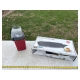 Hamilton beach popcorn machine and black and