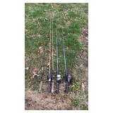 Fishing rods and reels SHIMANO102+, Zebcoï¿½s