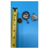 Native American-style brooch,  pendant and Pin