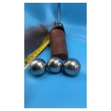 Obut Pï¿½tanque Boules with a matching brown
