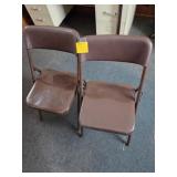 2 Cosco Metal Chairs With Cushions