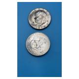 2-United States Eisenhower Dollars