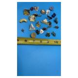 Collection of vintage enamel lapel pins