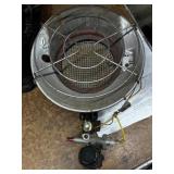 Portable propane tank-top radiant heater.
