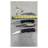 Pocket Knives including 2 w/ Evapco Label