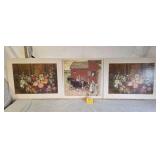 3 large Prints On Foam Board Mounted