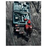 Milwaukee Battery and Charger, Makita drill,
