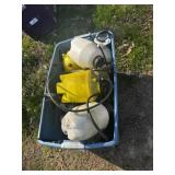 Lg Tote full of Sprayers