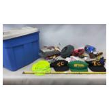 Tote w lid of misc.-Grow Bag/strawberry planter