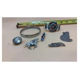Silver Toned Costume Jewelry includes Navajo