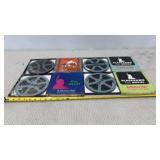 Blackhawk Films 8mm and Super 8 movie reels.