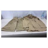 US Army or Navy khaki twill utility shirt and