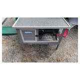 Rabbit elevated wooden hutch,