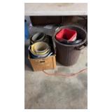 Trash Can & Various Sizes Buckets