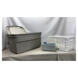 Large Tote w lid and more