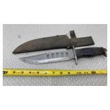 Combination Clip Point Blade With Sheath Black