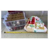 Christmas Ornaments and Throw