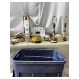 Tote w lid of Household lights, Cloud RouterDVD