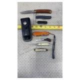 Leather Belt Pouch & Pocket Knives-Columbia,
