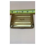 Gold Toned Metal Cigarette Case