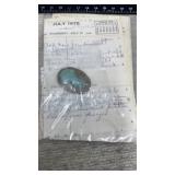 Bronze Cameo w/ Easter Card dated 1975