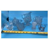 Leaded Crystal pedestal creamer pitcher, Cut