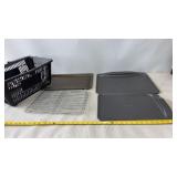 Non stick Sheet Pans,  racks and basket