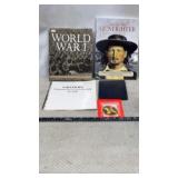 Collection of historical books and memorabilia