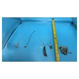 Silvertoned necklaces, including delicate chains,