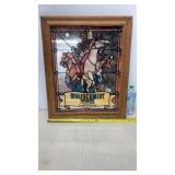 WOLFSCHMIDT VODKA VINTAGE BAR MIRROR CZAR WITH