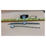 Style & Co. watch with a black link band and