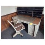 Metal Security Desk and Chair Alternate Location