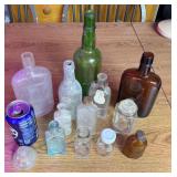 Vtg Glass Bottles-see pics for details