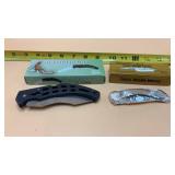 NIB Pocket Knives-Ftost Swamp Lizard & Eagle