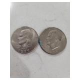 1977 D Dollar coins 2 in total