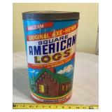 vintage Halsam American Logs No. 825 building toy