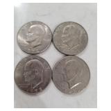 1 1971 3 1972 dollar coin 4 in total