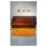 Vintage cedar box With lid