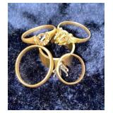 5 14kt gold bands 13.39g