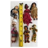 Collection of vintage handmade and ceramic Indian